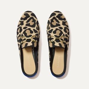 Rothy's Double Bit Leopard Loafer Mule 9